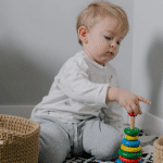 child playing e