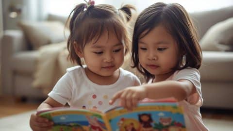 Give me a feature photo for this blog Echolalia vs Language Delay Understanding GLP in Toddlers with actual kids